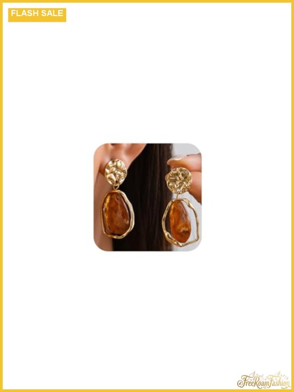 14K Gold Plated Crystal Drop Dangle Earrings for Women Trendy Statement